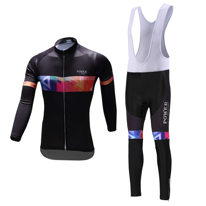 Зимние для мужчин с длинным рукавом велосипедная форма Team Pro дышащий майки