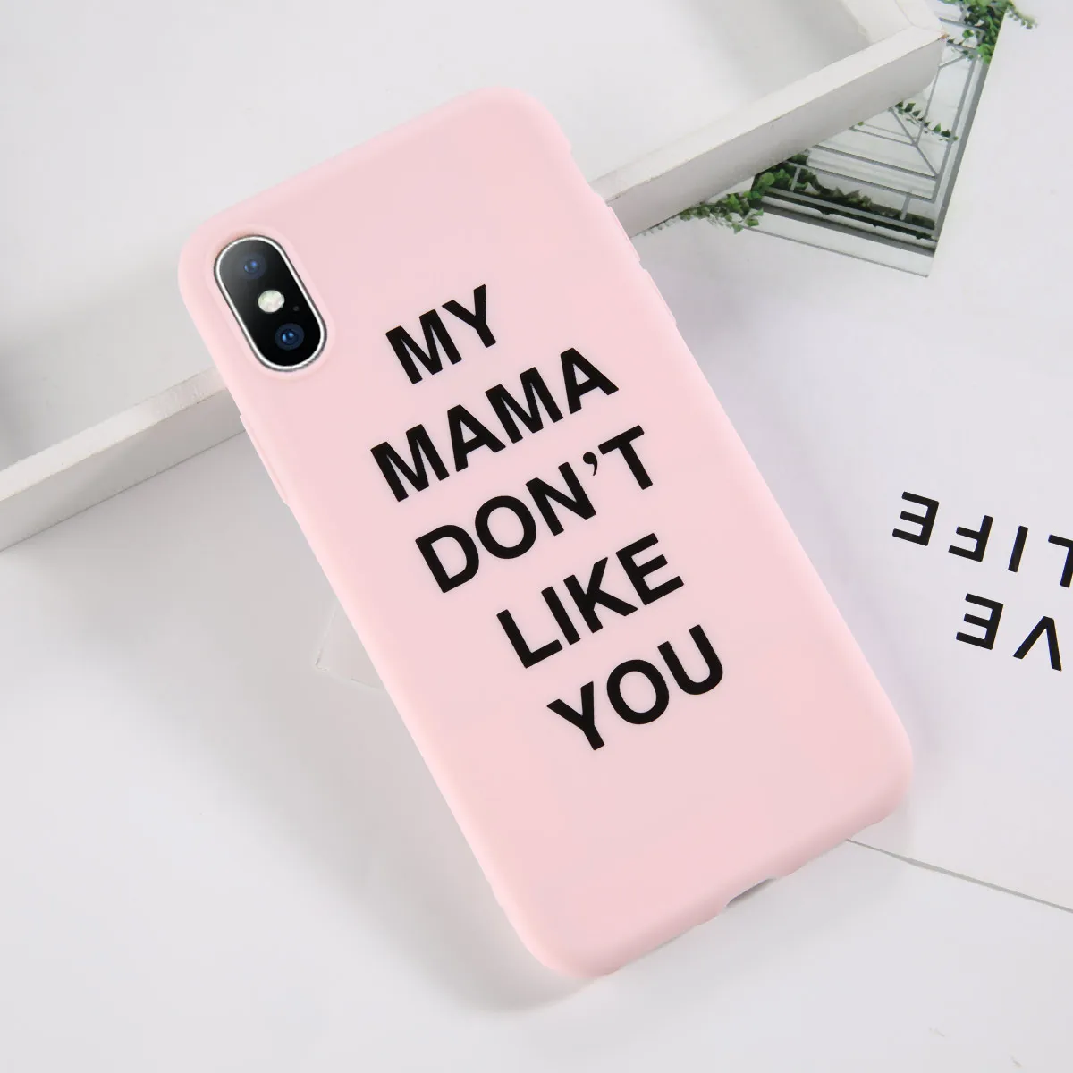 T3 pink Чехол для телефона Lovebay для iPhone 11, 6, 6 s, 7, 8 Plus, X, XR, XS, 11Pro, Max, модный граффити, карамельный цвет, чистый цвет, буквы, мягкий ТПУ для iPhone 11 - Цвет: T3 pink