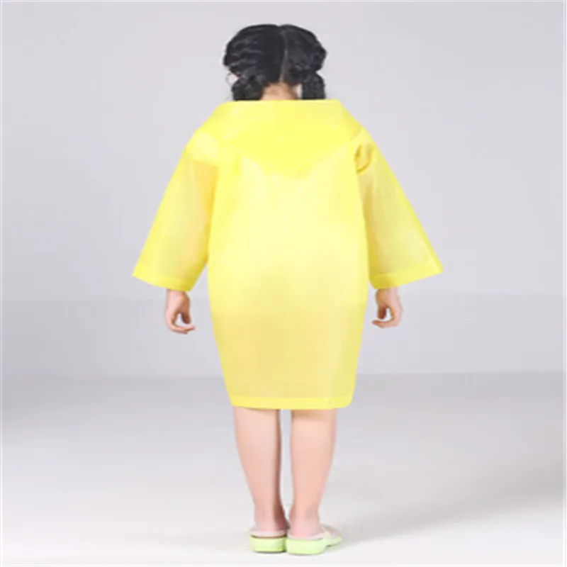 Детский плащ дождевик для мальчиков и девочек пончо длинная прозрачная