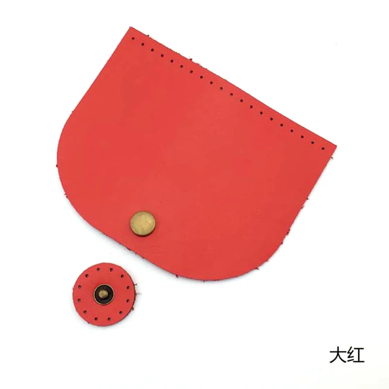 Red 5 шт., сумка 10x12 см, откидная крышка из искусственной кожи, сменная ручная работа, ручная работа, сумка на плечо, чехол с замком, аксессуары KZ0095 - Цвет: Red
