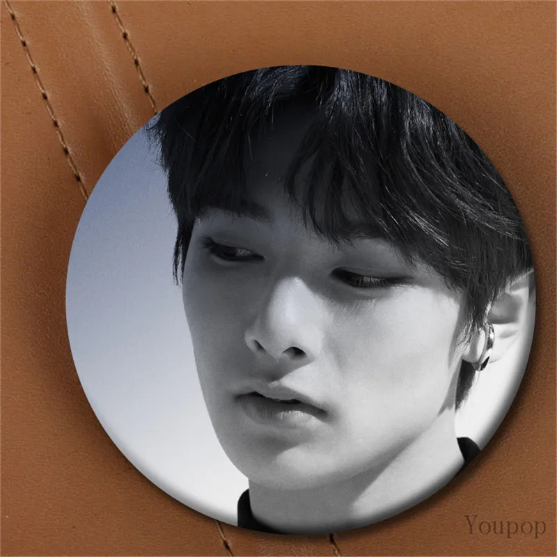 Youpop KPOP бродячий Детский Мини 3-й альбом I am You StrayKids MINHO CHANG BIN значок с фото булавки броши для одежды шляпа рюкзак - Окраска металла: I.N