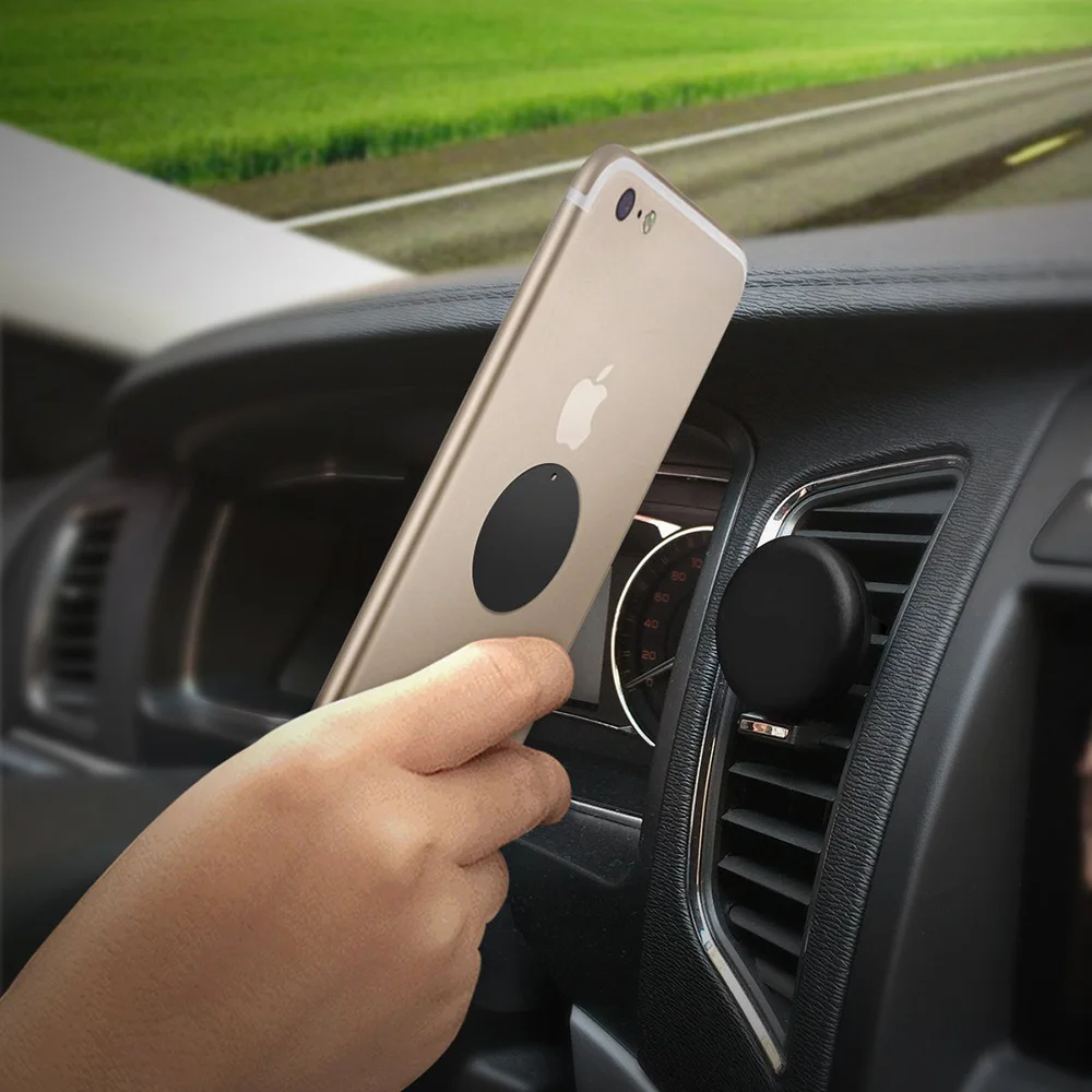 yianerm original metal plates for magnetic car phone holder iron sheets with adhesive extra thin used for magnet car mount stand free global shipping