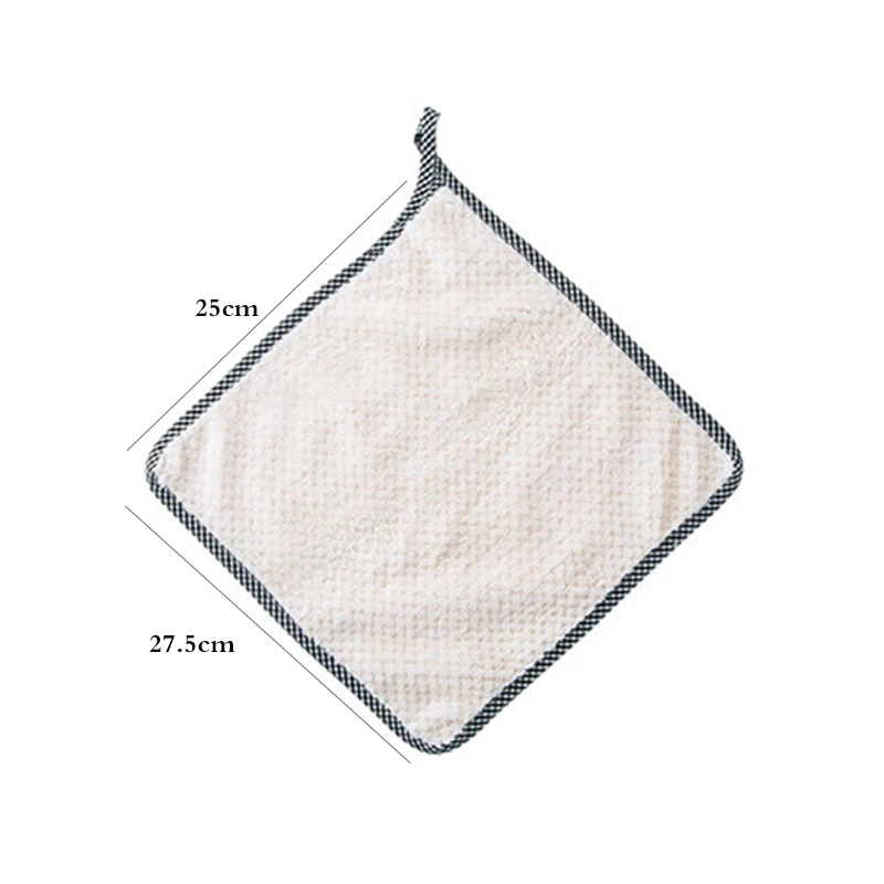 Hangable коралловые бархат Кухня Полотенца утолщение ручной абсорбент очистки