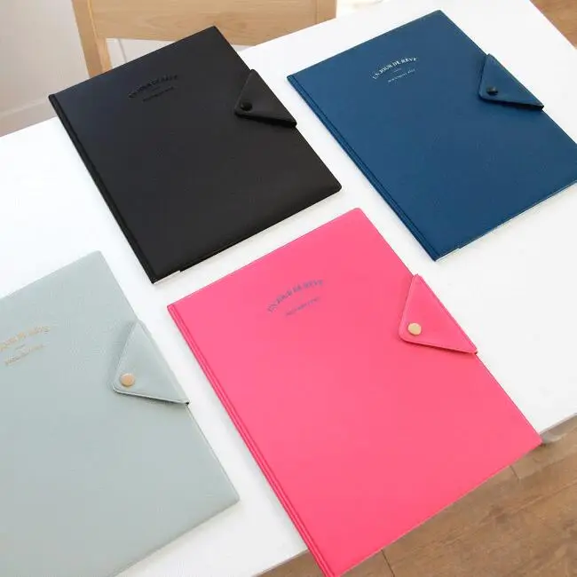 

1PC Kawaii Korean Fashion Business A4 File Folder Document Paper Bag Multi-function Desk Organizer Storage Case Stationery