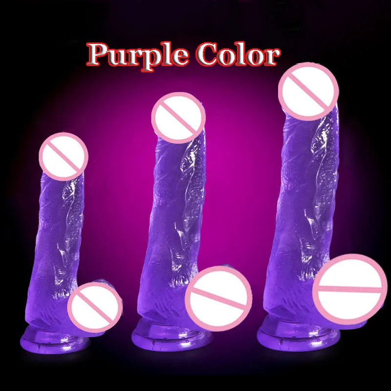 DLX Новый Кристальный Желейный фаллоимитатор реалистичные секс игрушки для