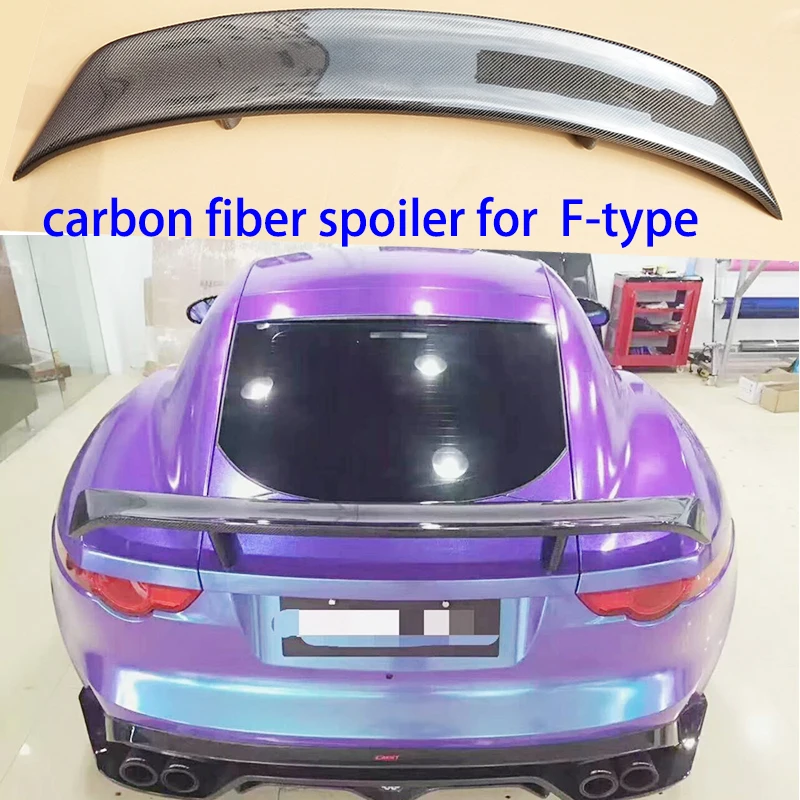 Задний спойлер из настоящего углеродного волокна на крышу багажника окно крыло