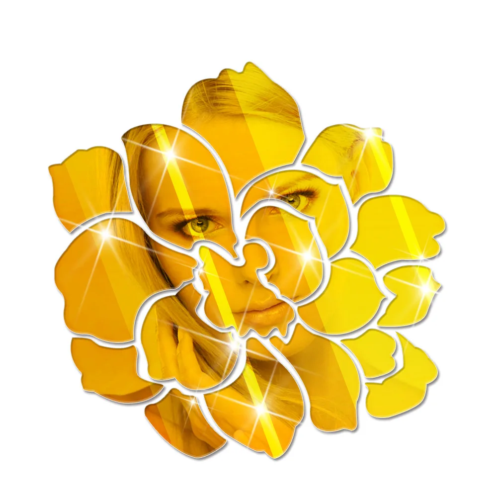 Зеркальные настенные наклейки Funlife для гостиной спальни дивана ТВ фона 3D стерео