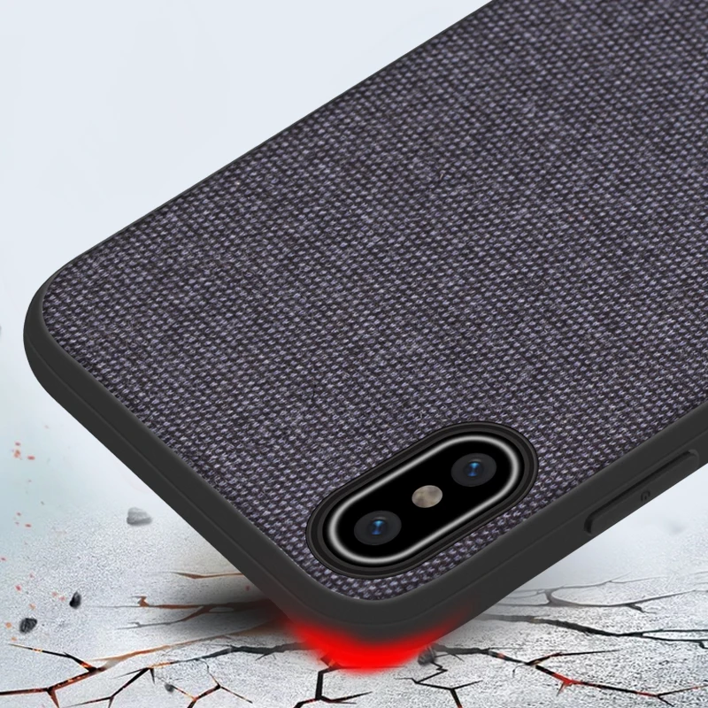 Силиконовый чехол для iPhone X XR XS Max 6 6s 7 8 Plus 7plus Мягкий ТПУ противоударный из ткани |