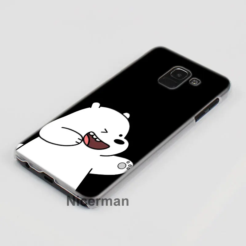 Милый Мы Голые Медведи чехол s крышка для samsung Galaxy A30 A50 A70 A80 M10 M30 A7 A6 A8+ A9 ПК Жесткий Чехол Для Телефона