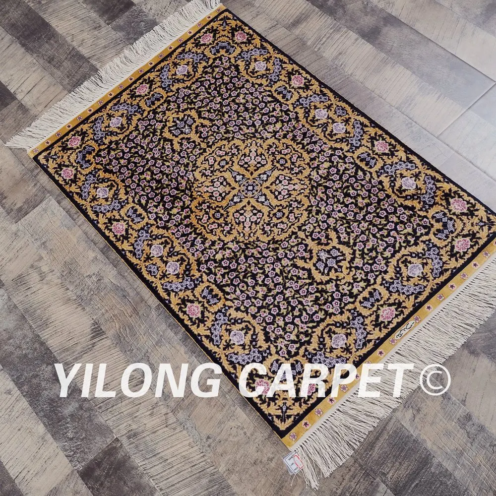 Yilong 2 'x 3' турецкий Шелковый ковер ручной работы изысканный (SWP001A2x3)|handmade turkish
