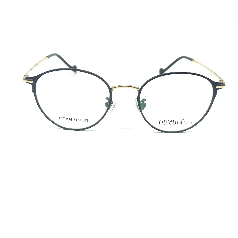 Овальные круглые оправы для очков из 100% чистого титана полная оправа очки