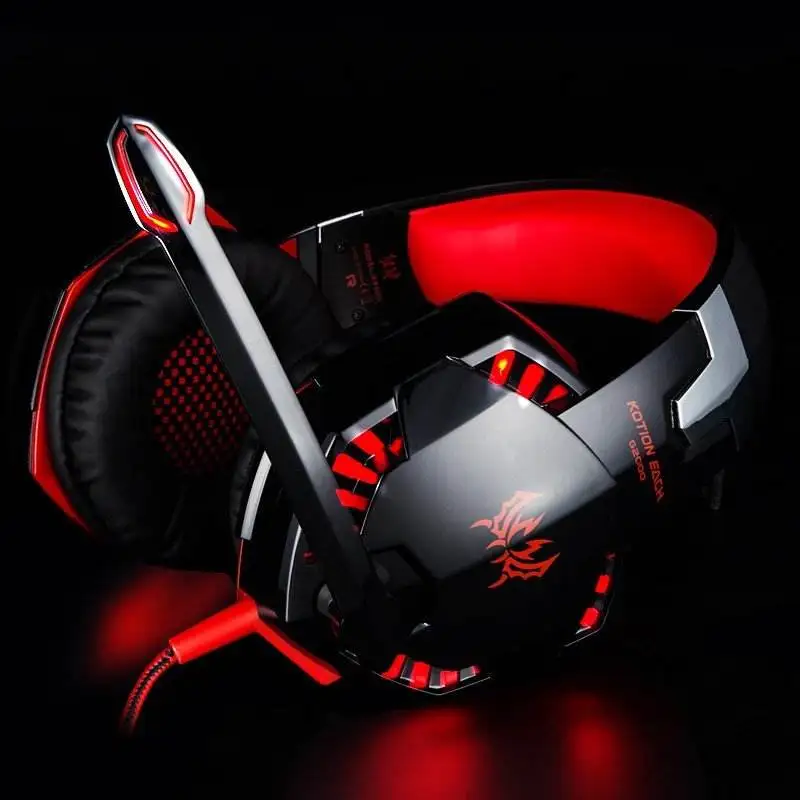 KOTION каждая PS4 игровая гарнитура глубокий бас стерео шлем Проводные Игровые наушники с микрофоном для PS4 ПК ноутбука
