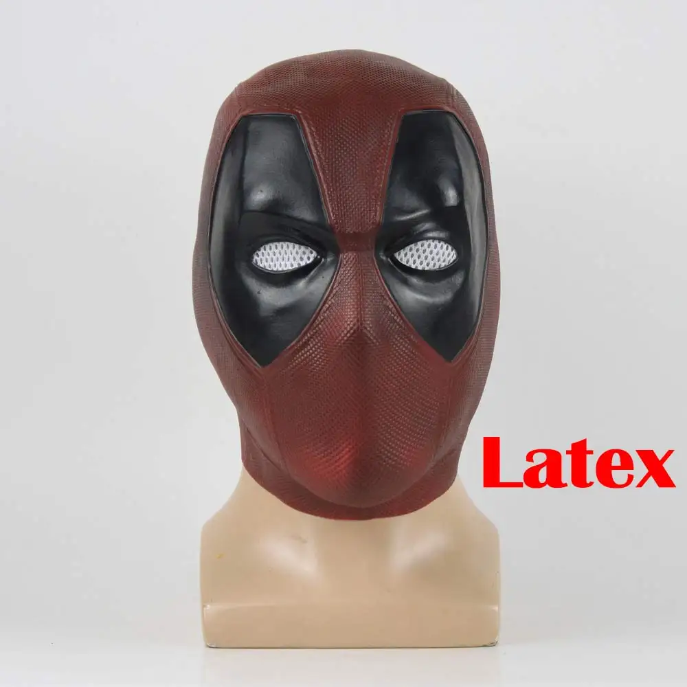 Latex Mask ПВХ Фильм Дэдпул Косплей Маска латексный шлем на всю голову Дэдпул Уэйд Уинстон Вилсон карнавальный костюм маски для взрослых смешной реквизит латекс - Цвет: Latex Mask