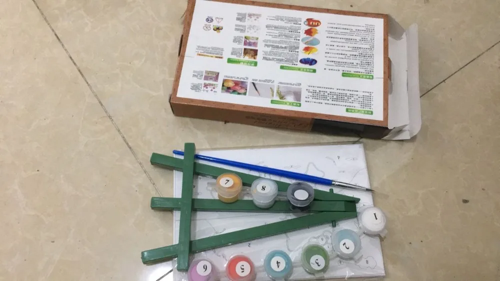 Ручная роспись в рамке 1 компл. DIY Цифровая живопись маслом по номерам Конан