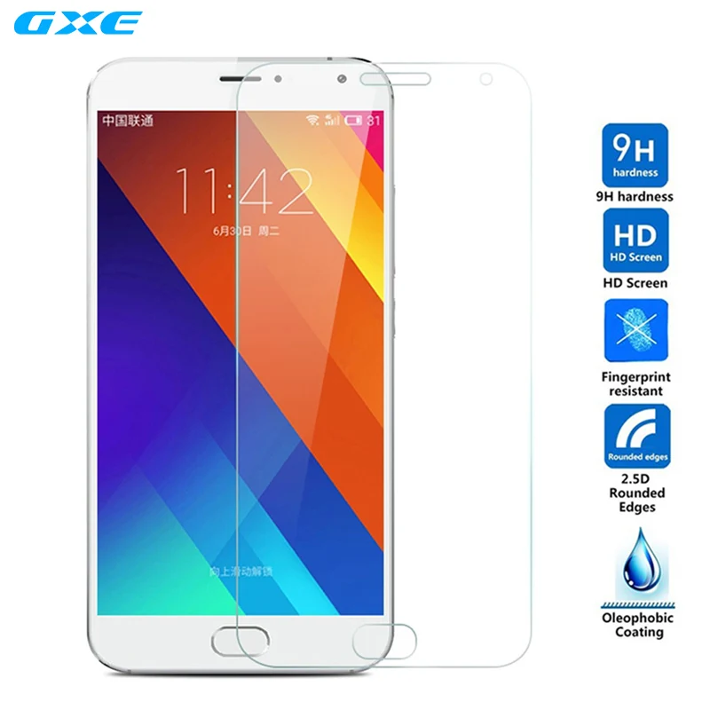 Защитная пленка для экрана 0 3 мм переднее закаленное стекло Meizu M2 Note Blue Charm Note2 M1 MX5