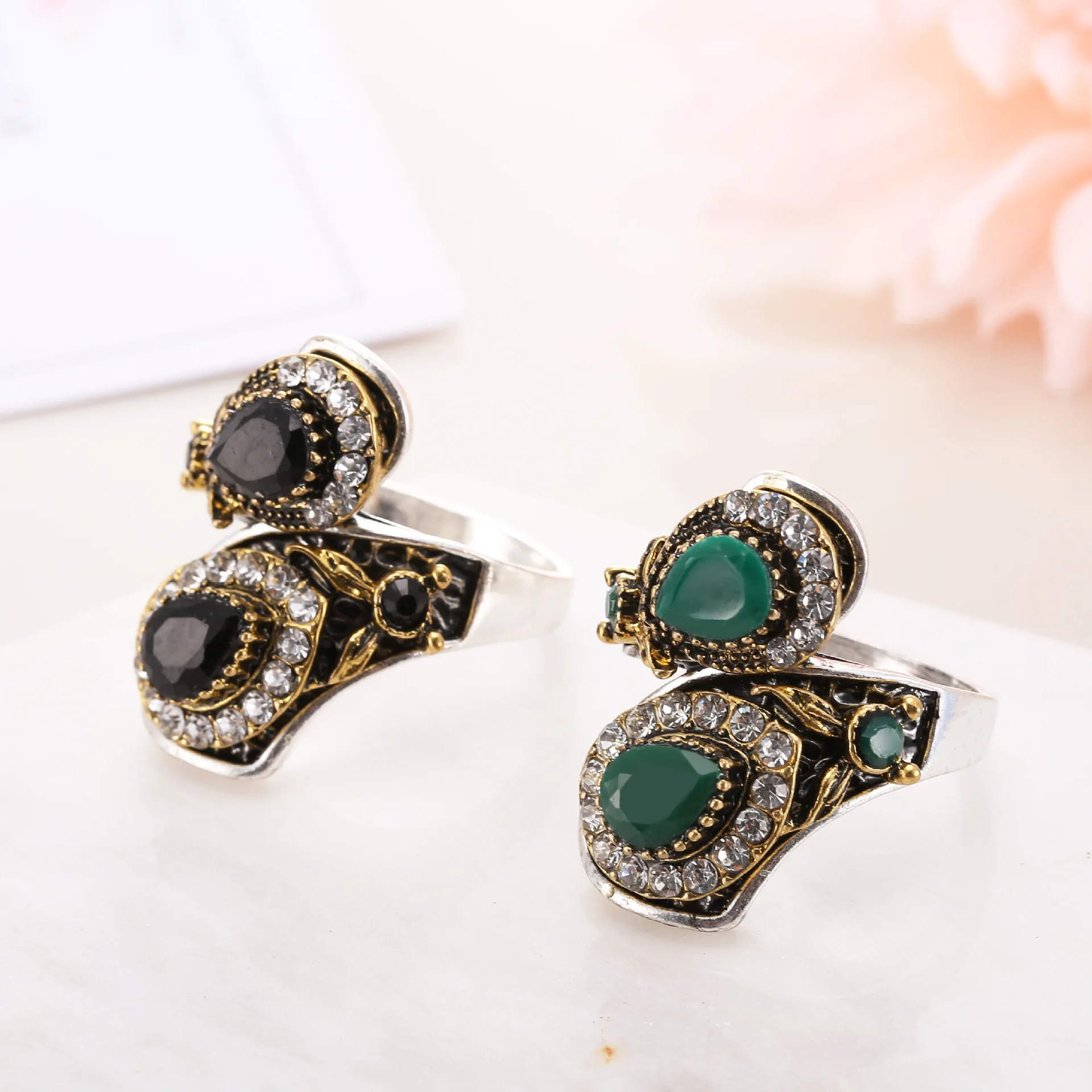Brokenstone Винтаж неравномерность кольцо для женщин ювелирные изделия|rings for women|ring