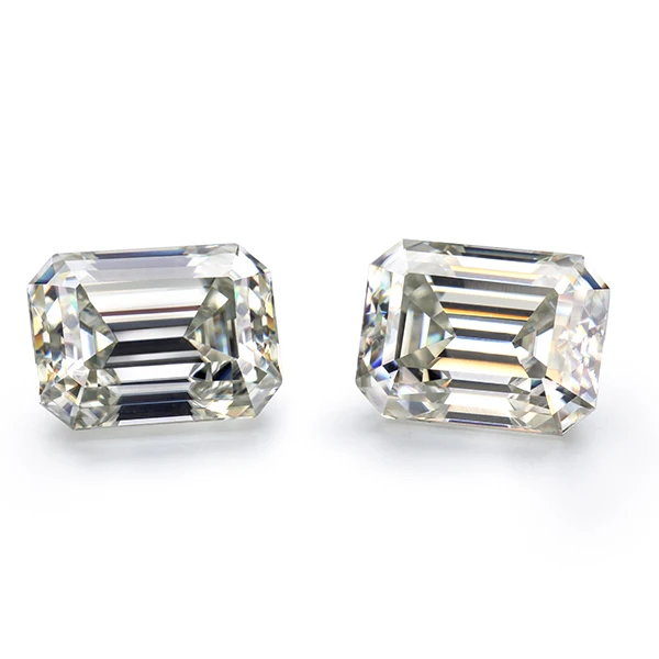 Lab Created IJ color Emerald Cut 9*11 мм белый камень муассант свободный Moissanite алмаз для