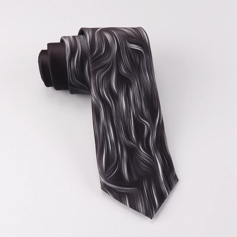 В подарок модный креативный черный галстук в британском стиле с черным узором