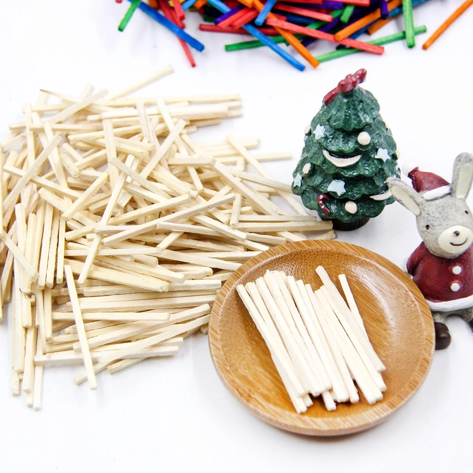 50 шт./лот, креативные DIY поделки, красочные ледяные палочки, деревянные палочки, палочки для матча, детские игрушки ручной работы, игрушки для дома, еда, DIY, деревянные материалы