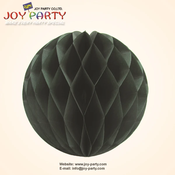 

10 pieces per lot Black Tissue Paper Honeycomb mini Ball Themed Party Holloween Decoration Favor