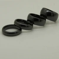 5mm width classic dome black hi tech scratch proof ceramic ring 1pc