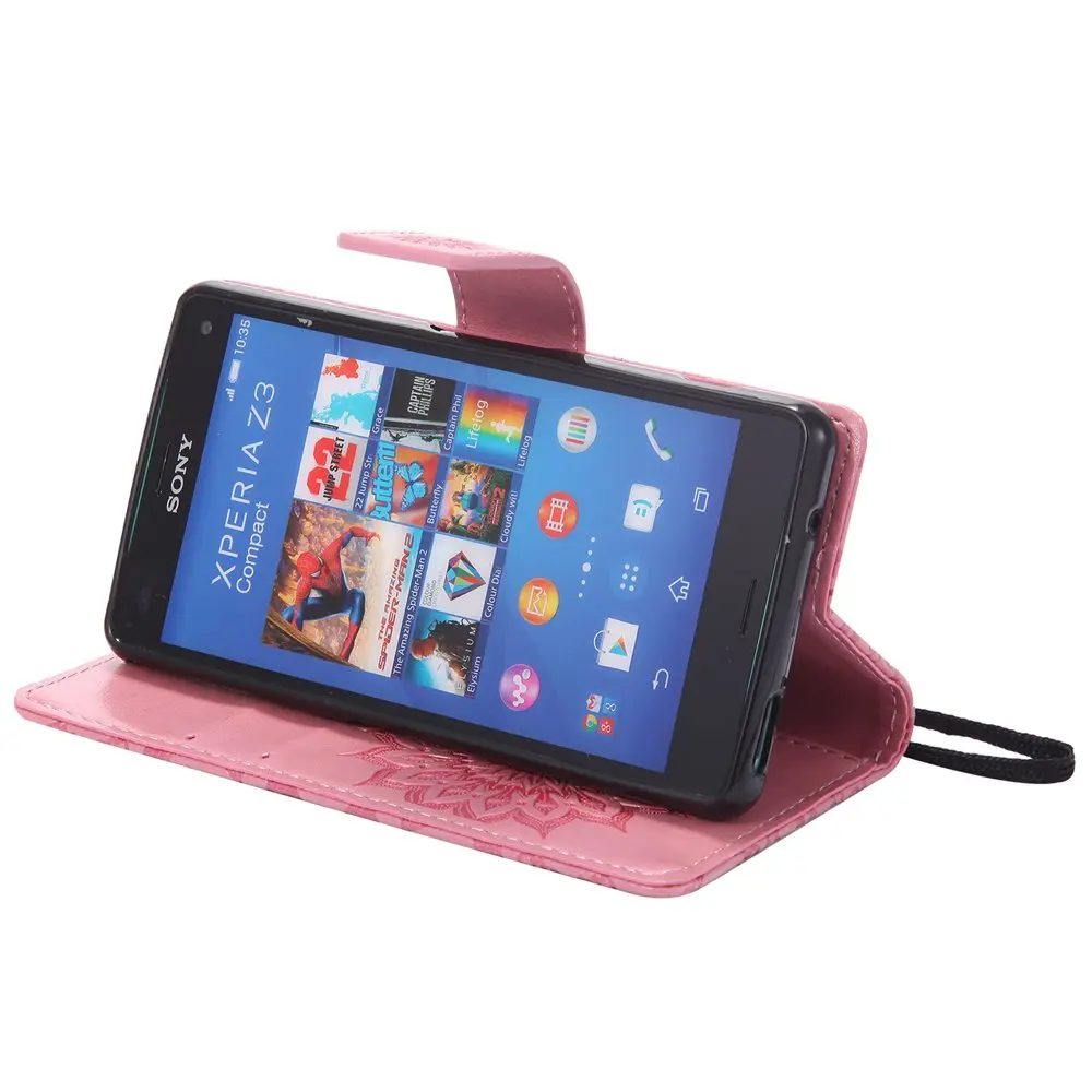Чехол для Sony Xperia Z3 Compact D5833 D5803 кошелек Флип телефон кожаный защитный чехол Mini D 5833