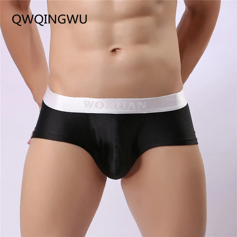 Мужское нижнее белье яркое Шелковистое Cueca боксеры короткие Calzoncillos Hombre мужские