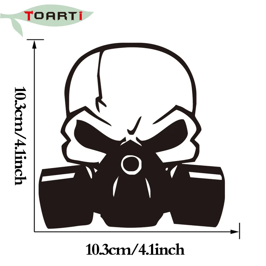 Череп противогаз виниловая наклейка автомобиля Наклейка Высокое качество Diy