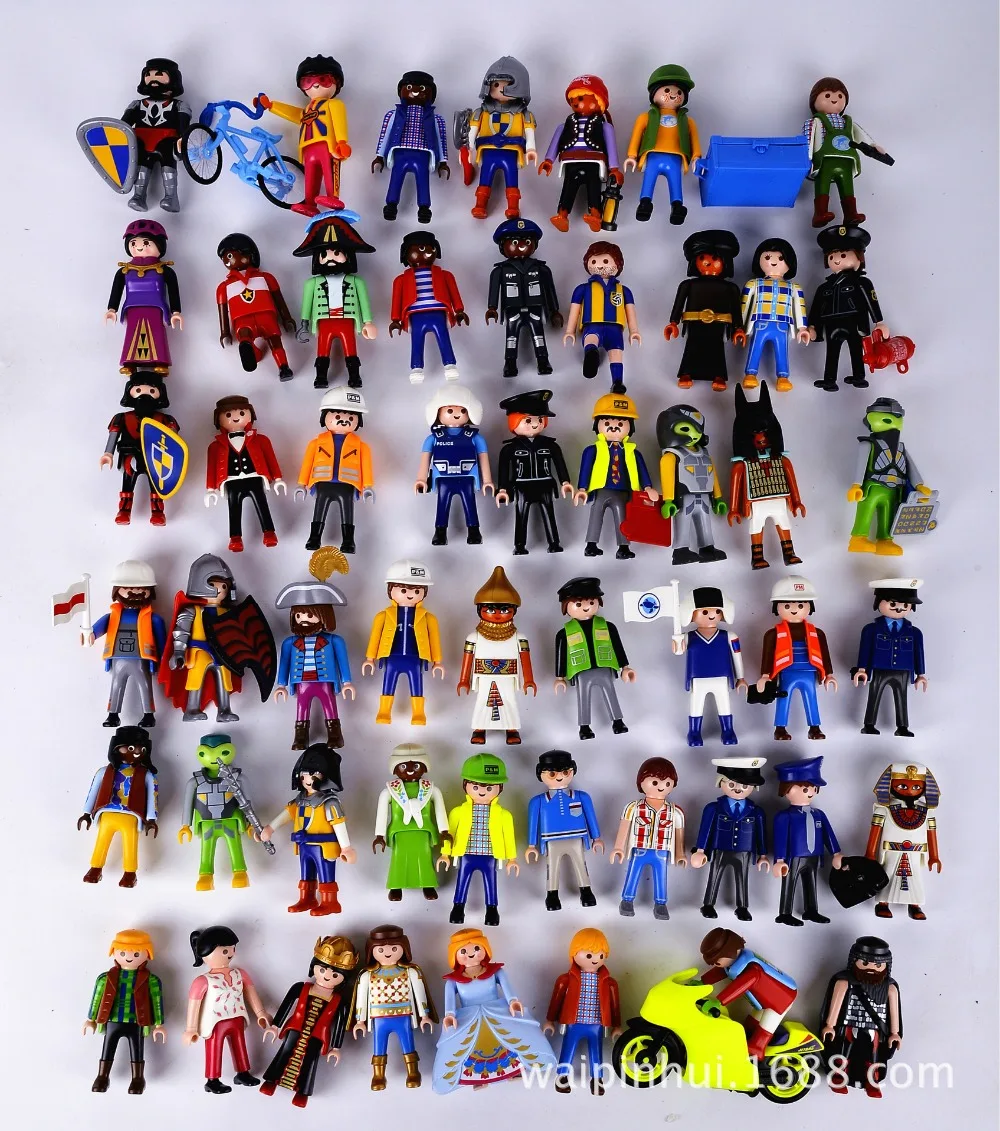 1Pcs 7cm Playmobil Toys Action Figures Castle Child Kids Small People Model Doll Boutique Animation Toy Send Random | Игрушки и хобби