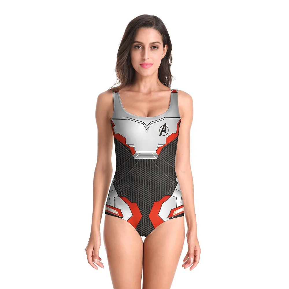 Женский слитный купальник без рукавов Avengers купальный костюм для косплея|Костюмы