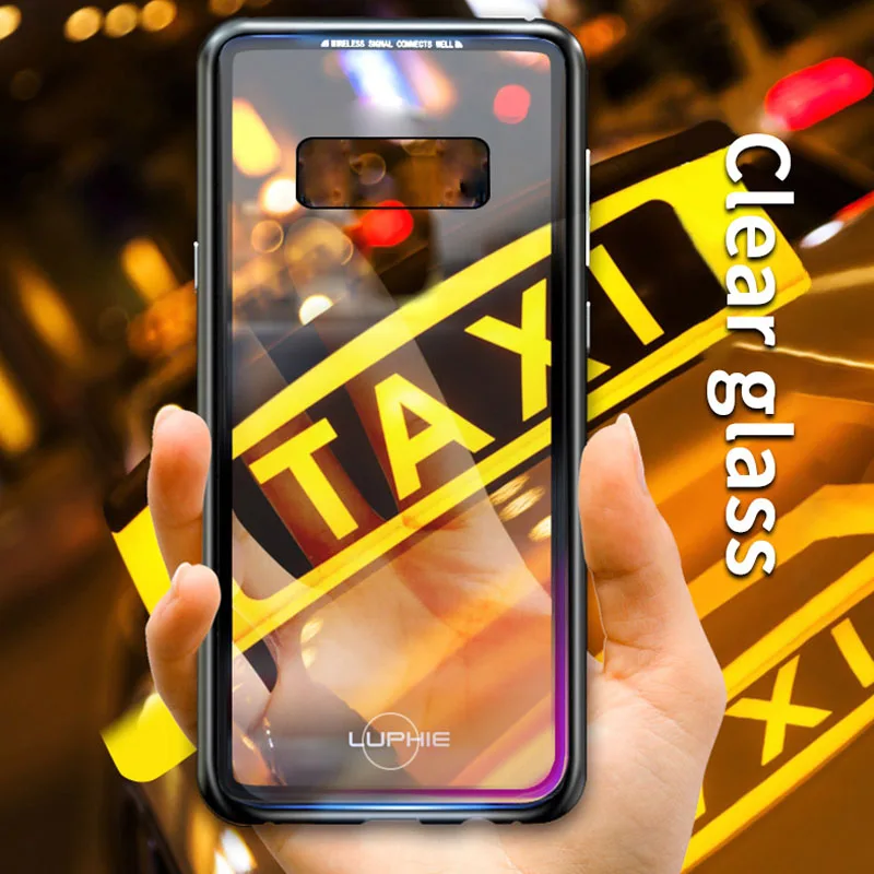 LUPHIE 360 градусов Полный Магнитный чехол для samsung Galaxy S10 Plus S10e Передняя Задняя