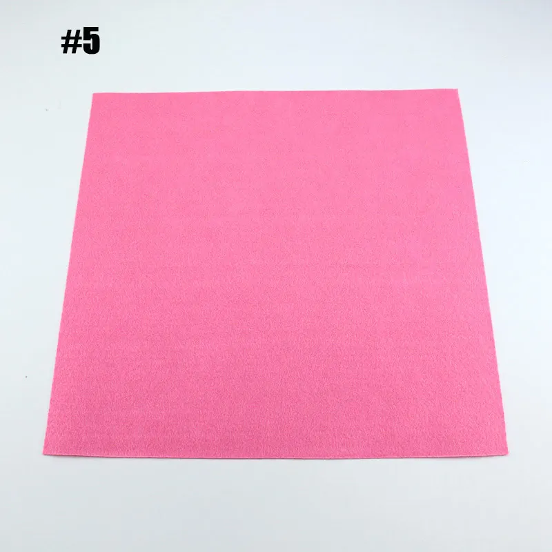 1 Sheet 30X30 см фетровая ткань 40 цветов на выбор Нетканая рукоделие DIY шитье ручная работа 1 мм Think Feltro Colth 1 лист/упаковка - Цвет: 1 Sheet