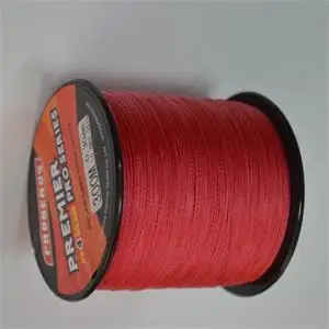 Леска 300 м ЧП Multifilament плетеные Супер Сильный лески Веревка 4 пряди карп рыбалка веревка шнур 6LB- 100L уровень BEROS - Цвет: Красный