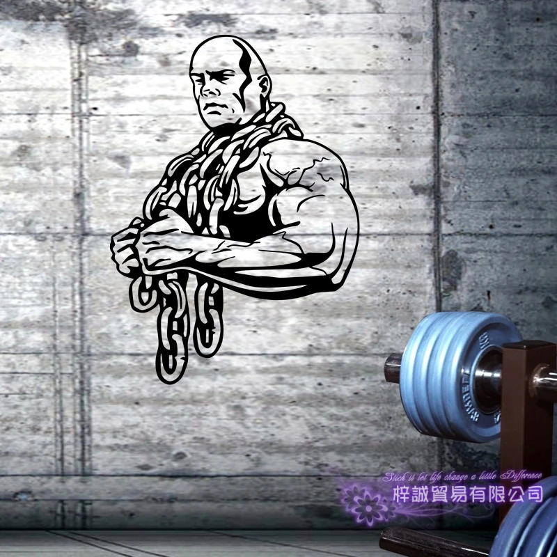 Ironmen фитнес-клуб наклейка Бодибилдинг плакаты виниловые наклейки на стены Декор Фреска спортзал наклейка фитнес Кроссфит наклейка тренажерный зал наклейка