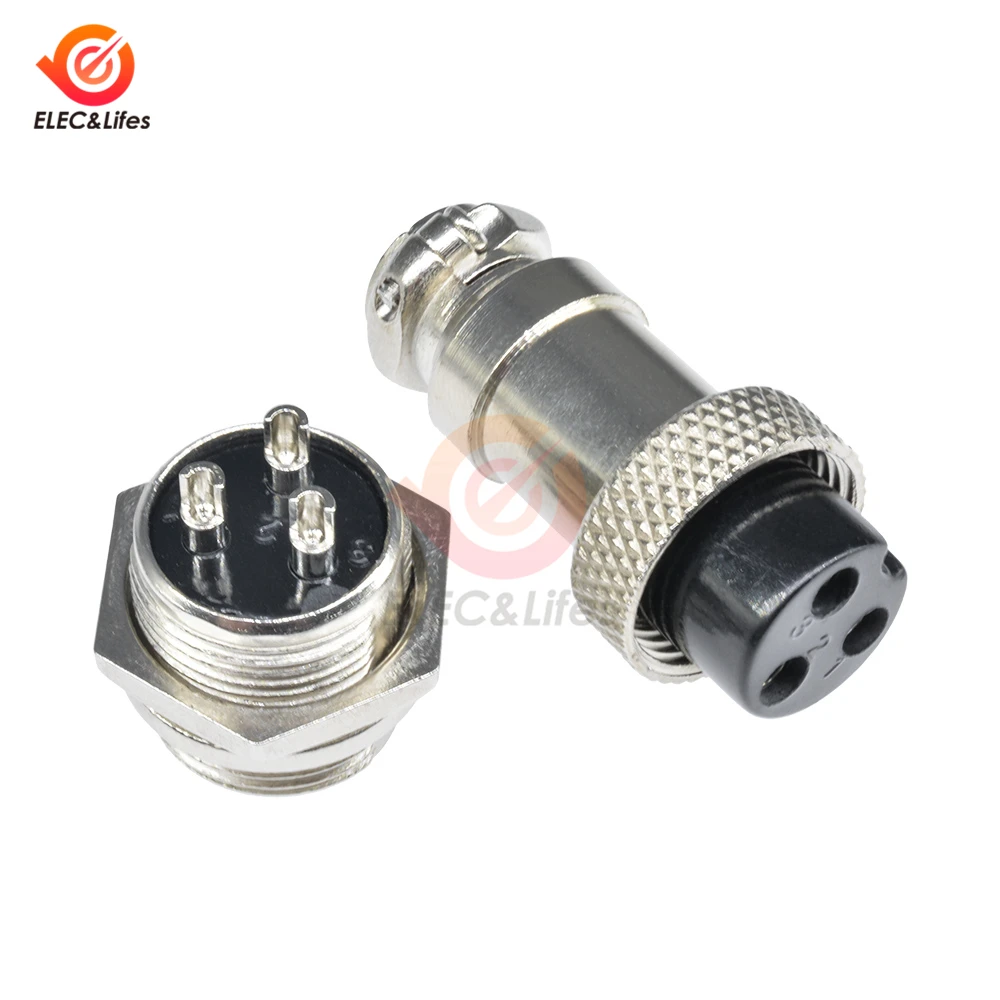 GX16 3-контактный 4-контактный 5 Pin-8 Pin 16 мм Мужской Женский авиационный разъем 2/6/7/9/10Pin провод винт крепления панели разъем круглое гнездо переменного тока