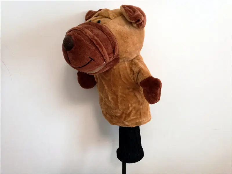 Shar pei Мультяшные животные Гольф Фарватер Вудс головные уборы прекрасные Гольф-клубы головы Чехлы мульти-стиль для мужчин женщин милый подарок - Цвет: Shar pei