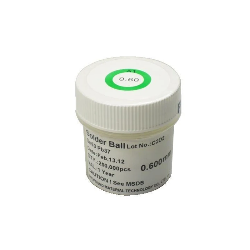 

PMTC Tin solder balls 250k 0.6 mm for bga rework station reballing