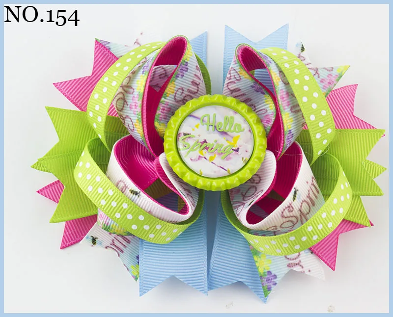 Бесплатная доставка 24 шт. бантик для пасхальных волос кролика банты заколка