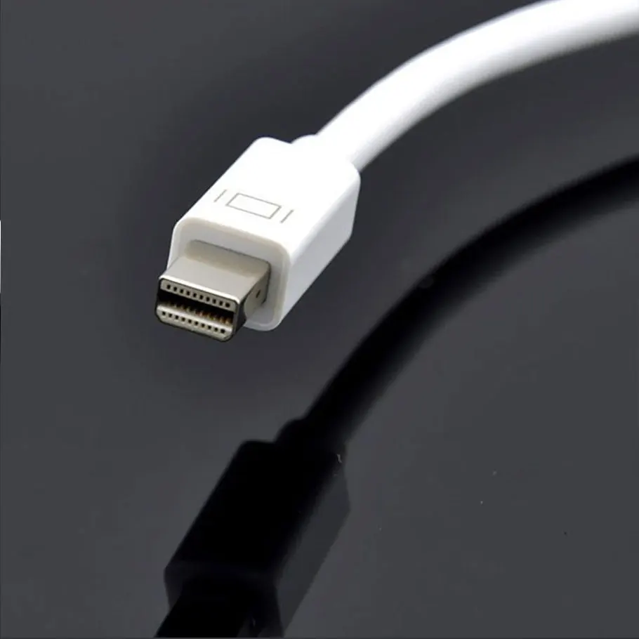 Мини Кабель адаптер для порта дисплея переходник DP VGA Apple MacBook Air Pro iMac Mac Mini Белый