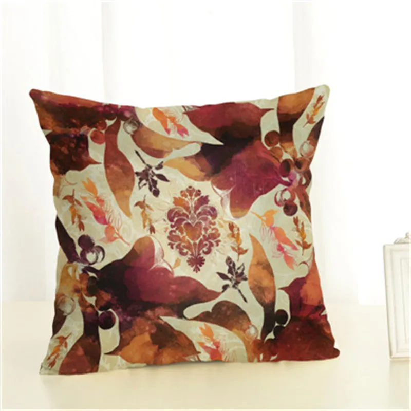 Модная наволочка для диванной подушки с цветами cojins/almofadas 45 см x квадратный