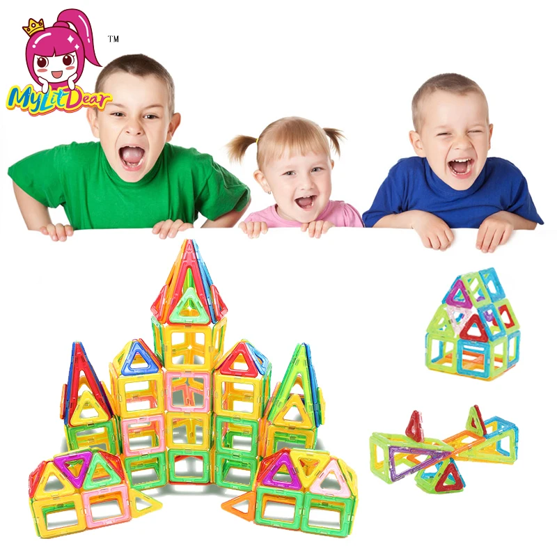 162 шт./компл. Набор строительных блоков 3D набор моделей Мини Магнитный