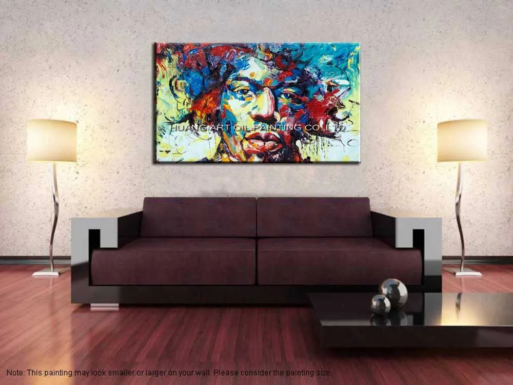 Мастерство художника Ручная роспись Новый Абстрактный человек лицо картина