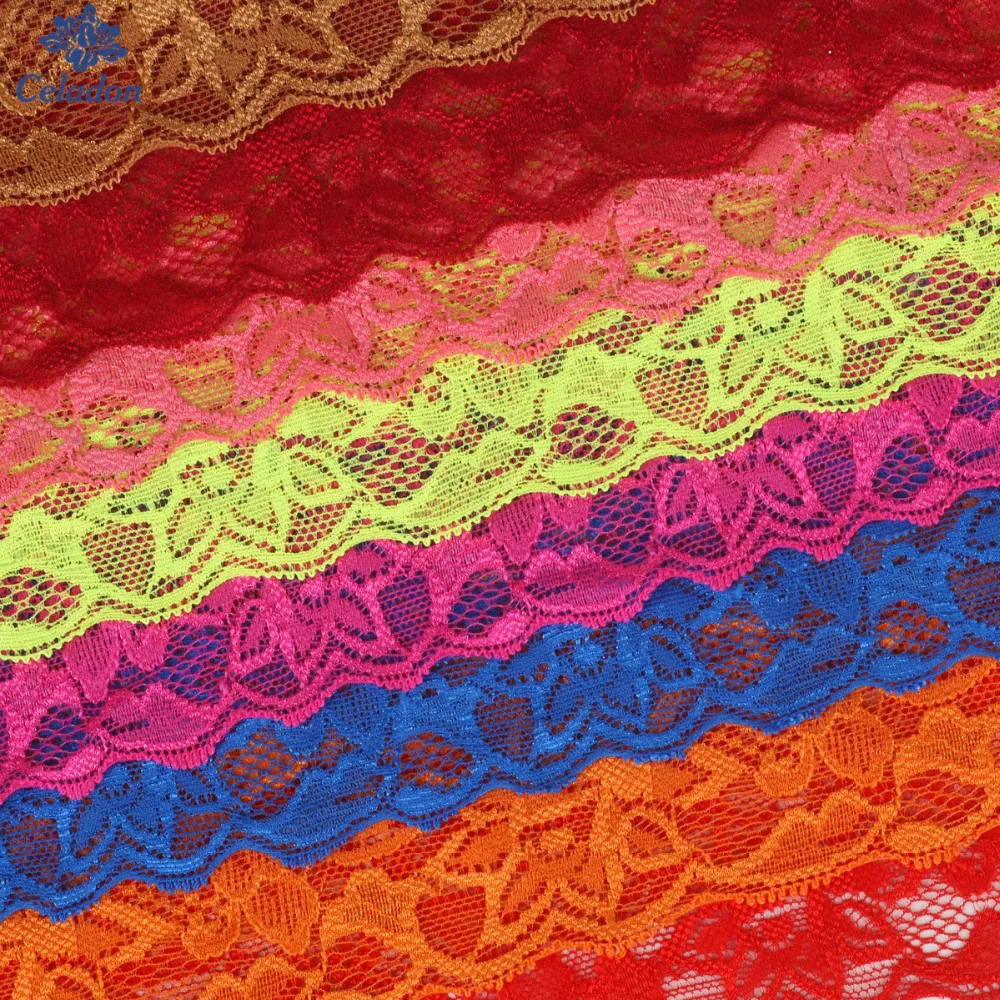 5 Yards/lot 18 Colors Elastic Lace Ribbon Trim Fabric 8cm width For DIY Garment Accessories Sewing Wedding Decoration | Дом и сад