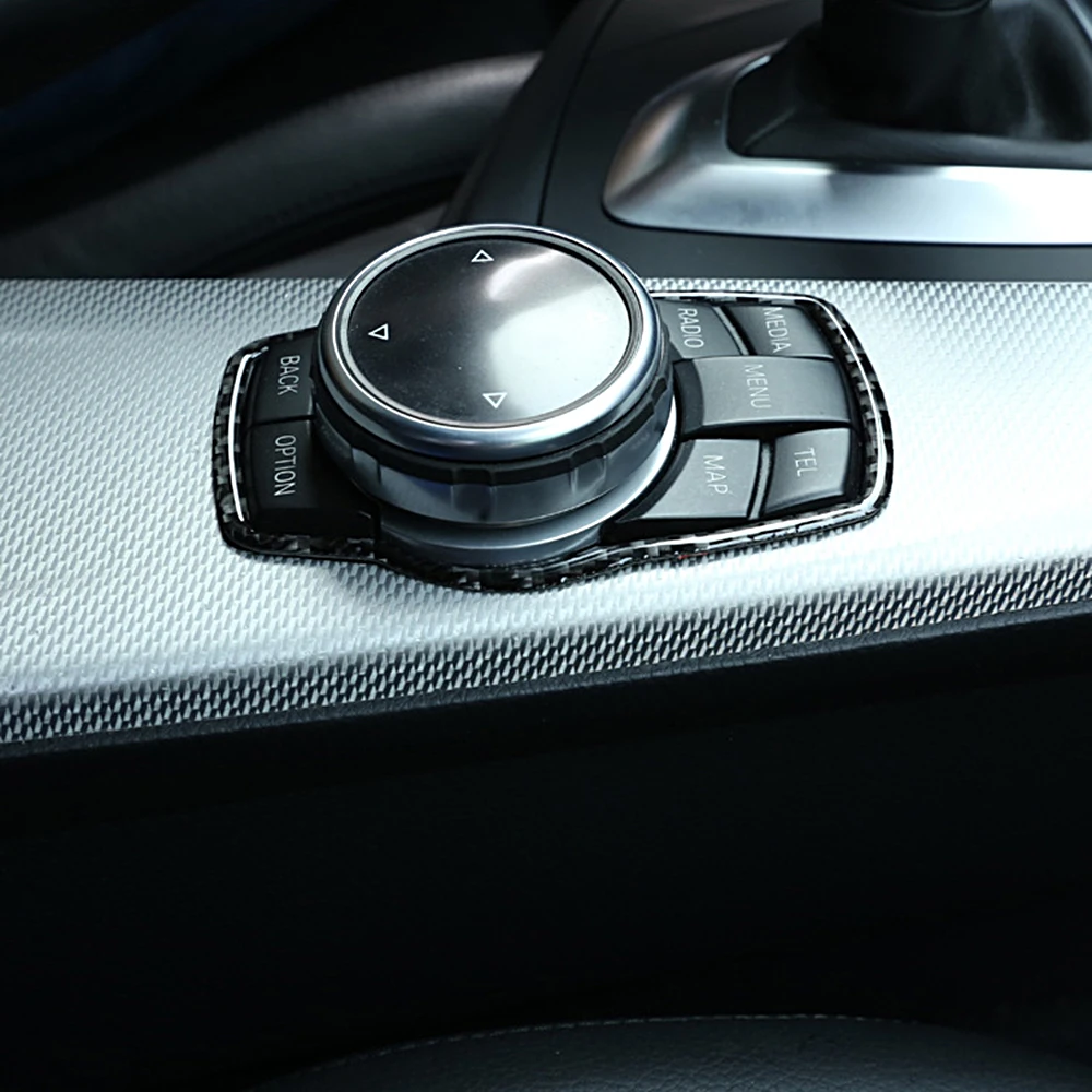 Углеродное волокно мультимедиа вращающаяся кнопка Декор Обложка 3D отделка