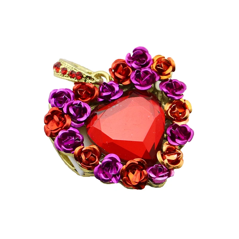 Украшенные цветком из страз ювелирное изделие в виде сердца 4GB/8GB/16GB/32GB/64GB карта