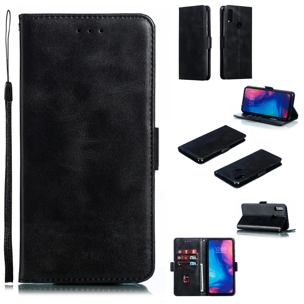 Простой кожаный флип-чехол для телефона чехол для Xiaomi 8 Lite 9 A1 A2 Redmi S2 3S Note 7 6 Pro 5 Plus 4 4X 4A с ремешком