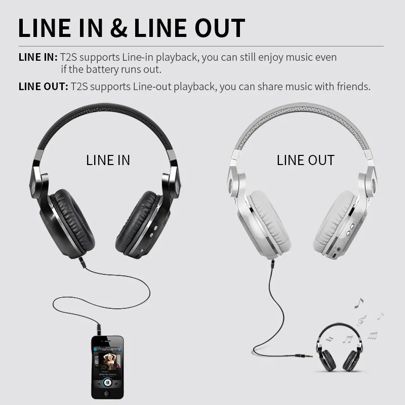 Bluedio T2S Bluetooth наушники микрофон стерео Беспроводная гарнитура Bluetooth 4.1 для iPhone Samsung Xiaomi HTC