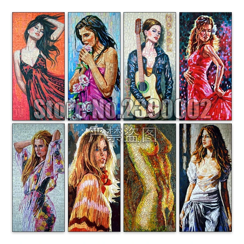 5d Diy Diamond Painting Cross Stitch Puzzle girl Embroidery Full Square Mosaic canvas Wall Art Home Decor Craft Picture | Дом и сад