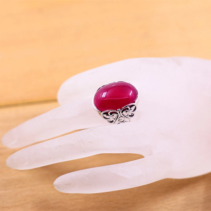 Женское кольцо из серебра 100% пробы с красным нефритом|ring for|rings for womenrings women silver |