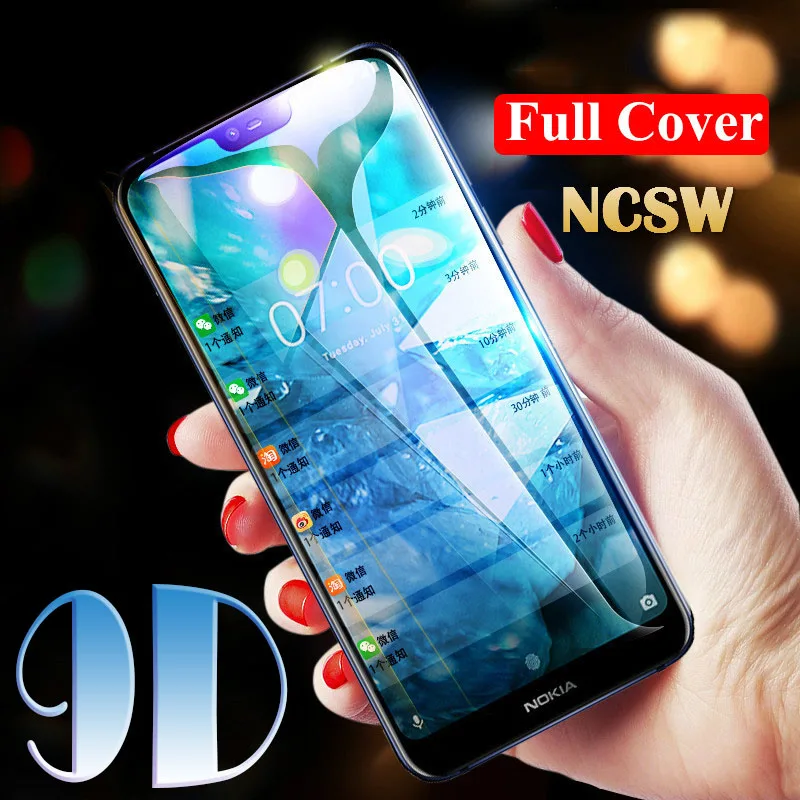 9D премиум класса, закаленное стекло для Nokia 3, 6, 8, 3,2 4,2 5,1 6,1 7,1 8,1 плюс X3 X6 X7 1 плюс Экран протектор для Nokia 7 Plus, защитная пленка